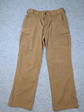 5.11 Tactical Pants Mens 34x30 Brown Ripstop Cargo Utility Workwear Hiking
